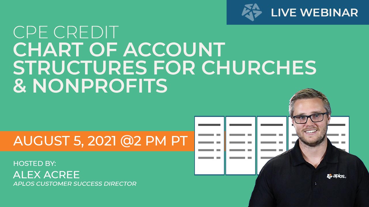 chart of account structures for churches and nonprofits Aplos Academy