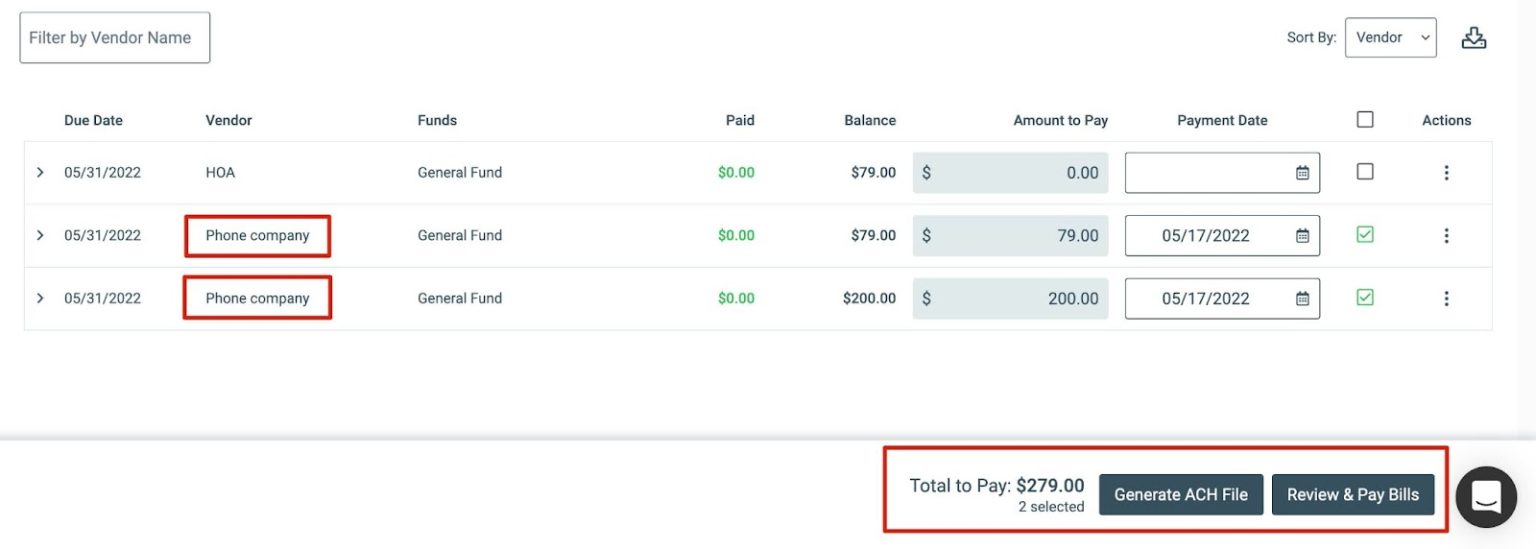 Making A Payment For A Payable - Support Center